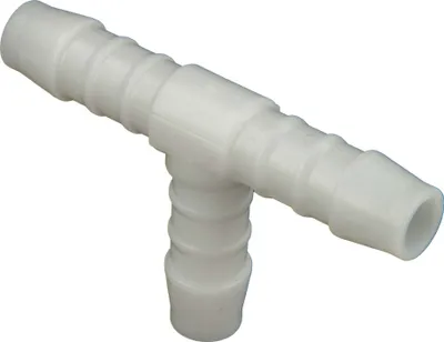 Produktbild von tecuro Schlauchverbinder T-Stück, allseitig Ø 21 mm - Nylon weiß