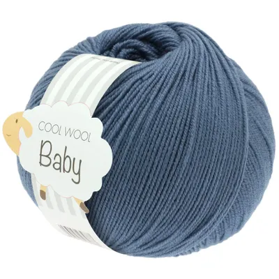 Produktbild von Lana Grossa COOL WOOL BABY 50 g sanfte Babywolle, super fein, atmungsaktiv 220 m Farbe 263 - Taubenblau