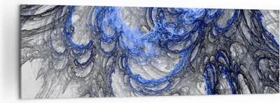 Produktbild von Bild auf Leinwand - Leinwandbild - Abstraktion modern - 160x50cm - Wand Bild - Wanddeko - Leinwanddruck - Bilder - Kunstdruck - Wanddekoration - Leinwand bilder - Wandkunst - AB160x50-3726