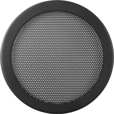 Produktbild von Monacor SG-165, Steifer Kühlergrill, Schwarz, Metall, Rund, 14 cm, 16 mm