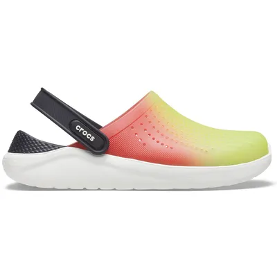 Produktbild von crocs Literide Color Dip Clog Limette Punch / Scarlet / Almost Weiß Croslite Größe: 38/39 Normal