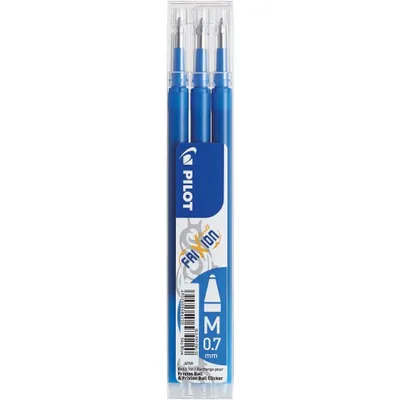 Obrázok produktu pre Pilot BLS-FR7-SKL-S3 náplň do rolleru FriXion BLS-FR7 - 0,4 mm, nebesky modrá, balenie 3 ks