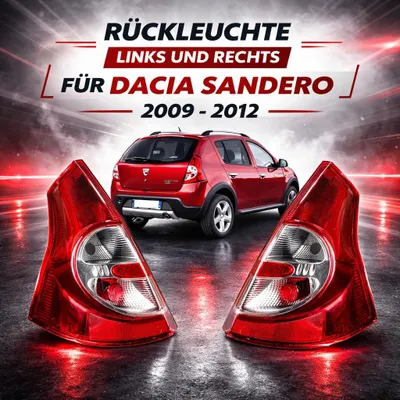 Image de Feu arrière gauche et droit pour Dacia Sandero 2009 - 2012