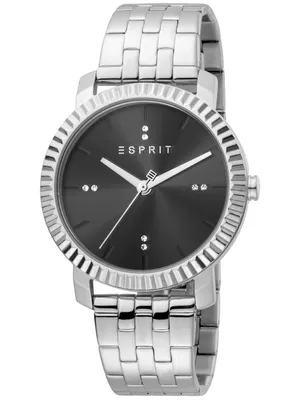 Produktbild von Esprit ES1L185M0055 Menlo Silver Black Uhr Damenuhr silber