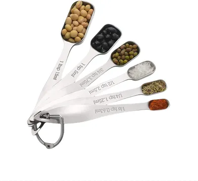 Produktbild von INF Backlöffel Messlöffel 6er-Set