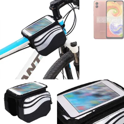 Produktbild von K-S-Trade Rahmentasche Fahrrad-Halterung kompatibel mit Samsung Galaxy A04 Rahmenhalterung Fahrrad Handyhalterung Fahrradtasche Handy Smartphone