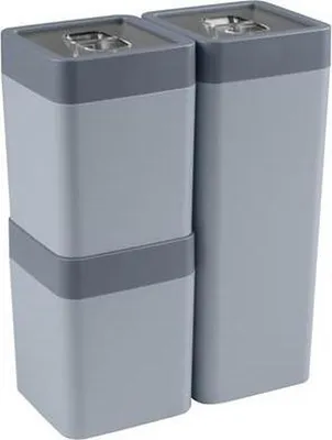 Produktbild von Sigma Vorratsgläser-Set für Zuhause, 0,6 l + 1,4 l, Blau