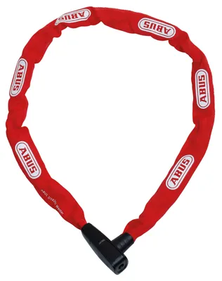 Produktbild von ABUS Kettenschloss CityChain 6800 - Fahrradschloss aus gehärtetem Stahl - mit Textilschlauch und praktischem Wendeschlüssel - ABUS-Sicherheitslevel 5 - 110 cm - Schwarz