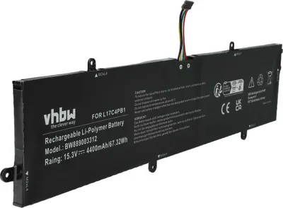 Produktbild von vhbw Akku kompatibel mit Lenovo IdeaPad 720s touch-15IKB, 720S-15IKB (81AC0034GE) Notebook (4400 mAh, 15,3 V, Li-Polymer)