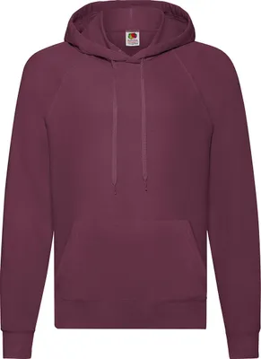 Immagine prodotto di Fruit of the Loom 62-140-0 | Felpa leggera da uomo con cappuccio - Colore: Borgogna - Taglia: L