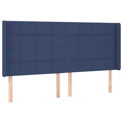 Immagine prodotto di vidaXL Testiera con orecchie blu 163x16x118/128 cm Tessuto