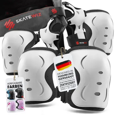 Obrázek produktu pro SKATEWIZ Knee Pad Set Kids Skateboard Protection Inliner Protectors - chrániče pro děti - německá značka