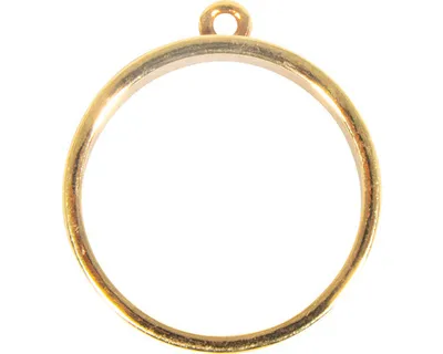 Produktbild von Schmuck-Metallfassung "Rund" Gold