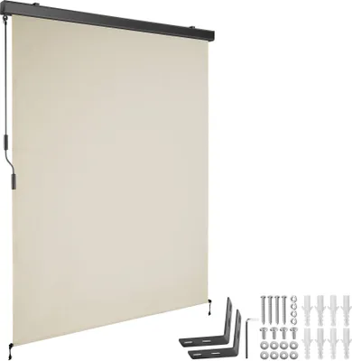Produktbild von tectake® Senkrechtmarkise Eloise verschiedene Größen inkl. Wandhaltern