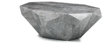 Produktbild von Diamond medium - Couchtisch (120 x 70 x 40 h) aus grauem Fossilstein