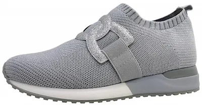 Produktbild von La Strada Damenschuhe Halbschuhe Slipper Silber Freizeit, Schuhgröße:39 EU