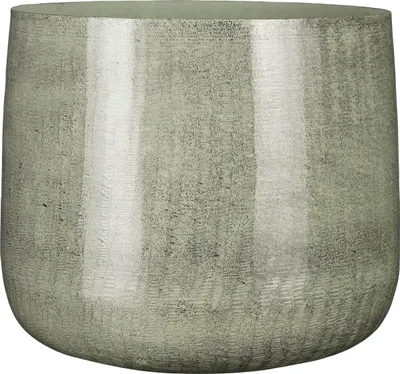 Produktbild von Mica Decorations Benson Blumentopf – H27 x Ø32 cm – Metall – Hellgrau