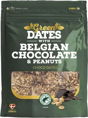 Produktbild von Green Dates Belgian Chocolate & Peanuts 120g