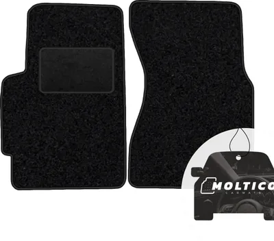 Produktbild von moto-MOLTICO Vorne Fußmatten Auto Velours Autoteppiche Schwarz Automatten Set 2-teilig passend für Honda CR-V 1995-2001