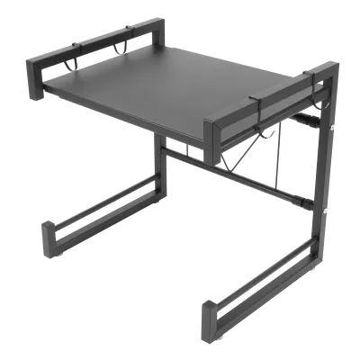 Produktbild von Versenkbarer Mikrowellenständer aus Kohlenstoffstahl Backofenständer Halterung Küchentheke Regal Organizer