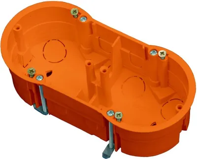 Produktbild von Hohlwanddose 2-fach Schalterdose Abzweigdose Hohlraumdose Ø 60 x 45 mm