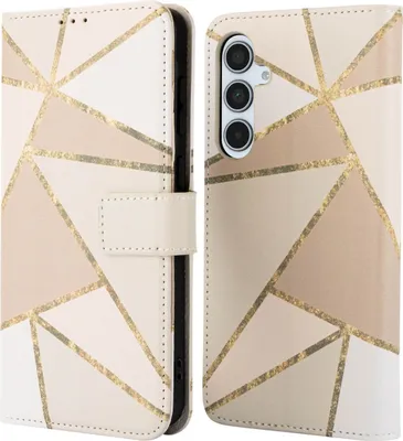 Produktbild von imoshion Design Klapphülle Samsung Galaxy A35 - Beige Graphic