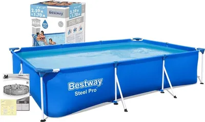 Zdjęcie produktu dla Bestway Steel Pro 56403, 2300 l, Basen ramowy, Niebieski, 14,4 kg