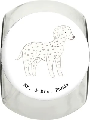 Produktbild von Mr. & Mrs. Panda Dose Dalmatiner Lebensretter XL 2000ml - Weiß - Geschenk, Dekoglas, Keksdose, Vorratsbehälter, Vorratsglas, Dalmatinac, Bonbonglas