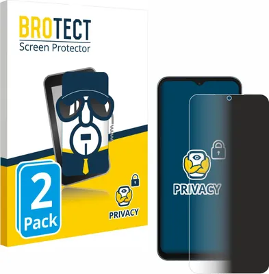 Produktbild von 2x BROTECT Sichtschutzfolie für Telekom T Phone 3 Anti-Spy Privacy Sichtschutz Blickschutz Folie Blaulicht-Schutz