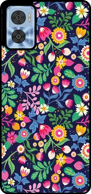 Produktbild von Smartphonica Handytasche Passend für Motorola Moto E22 / E22i mit Blumendruck - TPU Rückendeckung Fall Blumendesign