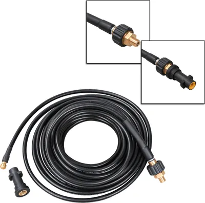 Produktbild von EINFEBEN Rohrreinigungsschlauch 20m 180bar 60°C Rohrreiniger für Kärcher Anschluss Bajonett Rohrreinigungsset inkl. Adapter und düse für Hochdruckreiniger, Quick Connect