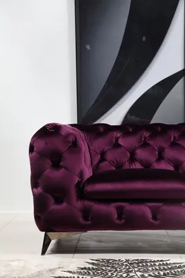 Obrázek produktu pro Pohovka Chesterfield čalouněný gauč XXL velká souprava textilní 2+1+1 designové pohovky
