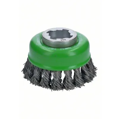 Image de Brosse boisseau inox X-Lock BOSCH Ø75 Fil 0.50 mm - 2608620729
