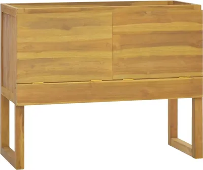 Zdjęcie produktu dla Szafka łazienkowa, 90x40x75,5 cm, lite drewno tekowe