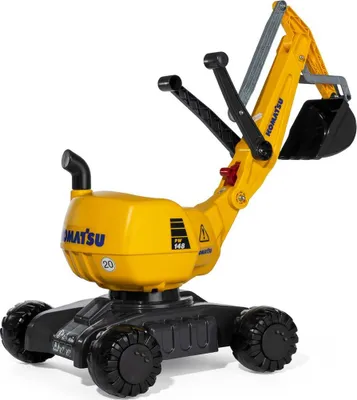 Produktbild von Rolly Toys Kinderbagger Komatsu, Sandspielzeug, drehbar 360°, Kunststoffbagger