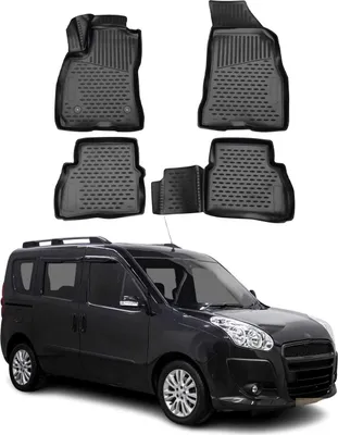 Immagine prodotto di 2010-2021 Fiat Doblo Tappetini TPE Nero 4 pz