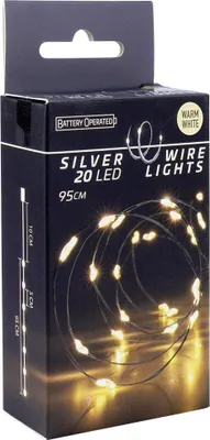 Zdjęcie produktu dla Lampki LED 95 cm łańcuch świetlny na baterie barwa ciepła