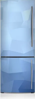 Obrázek produktu pro Magnetická samolepka na ledničku 60x180 cm - abstraktní modrá.