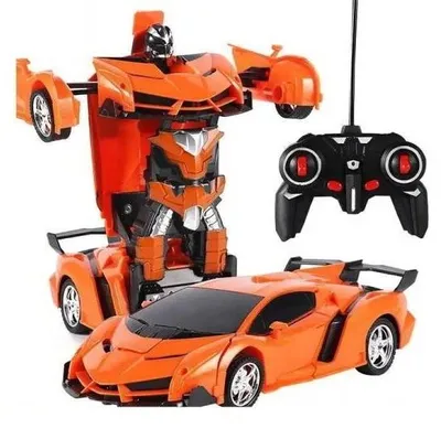 Obrázek produktu pro Auto Robot Transformers 2 v 1 s dálkovým ovládáním, oranžové – Leantoys