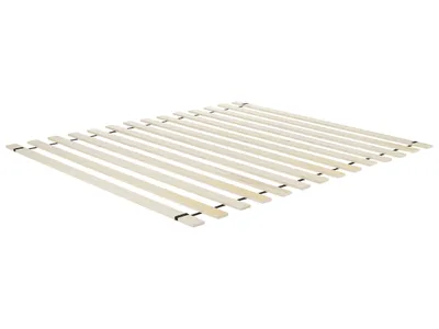 Zdjęcie produktu dla BELIANI Łóżko beżowe tapicerowane 160 x 200 cm ze stelażem i wysokim pikowanym wezgłowiem