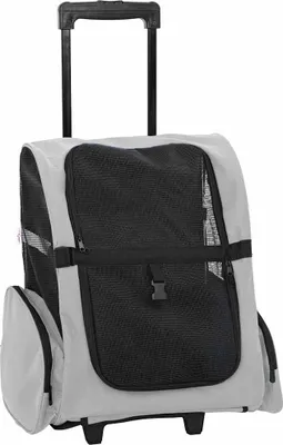 Produktbild von vidaXL Trolley für Haustiere 3-in-1 Grau 48x32x(57-106) cm cm Oxford-Gewebe