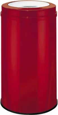 Produktbild von Wesco Mülleimer Big Swing mit Schwingdeckel, Schwingdeckeleimer, Abfalleimer, Abfallsammler, Stahlblech, Rot, 120 L, 350931-02
