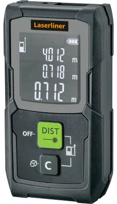 Produktbild von Laserliner Master Gi4 Mini, Laser-Distanzmessgerät, m, Schwarz, Grün, Digital, LCD, 40 m