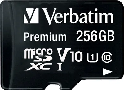 Immagine prodotto di Verbatim Premium 256GB MicroSDXC Classe 10 UHS-I Nero