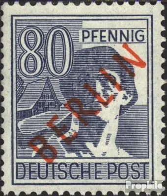 Produktbild von Briefmarken Berlin (West) 1949 Mi 32 postfrisch Rotaufdruck