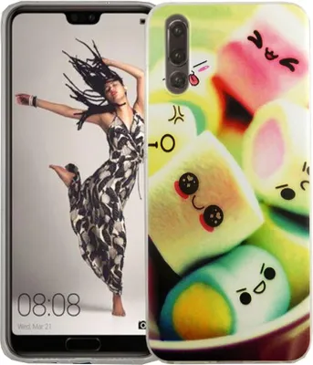 Produktbild von Handy Hülle für Huawei P20 Marshmallows Smartphone Cover Bumper Schale Etuis