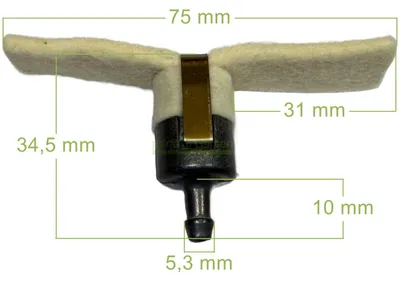 Productafbeelding van Brandstoffilter voor Castelgarden XH60, XHJ550, HS55, Stiga SHJ55, SHP60 / 615-692