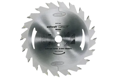 Obrázek produktu pro Wolfcraft Wolfcraft pilový kotouč – podélné řezy ø160x20 Z24 6468000