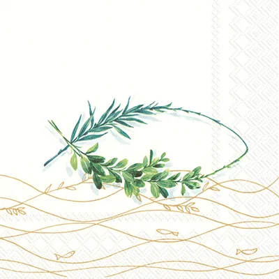 Produktbild von Servietten 33x33 cm - BELIEVE gold
