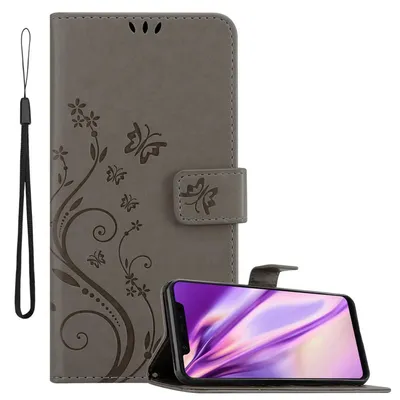 Immagine prodotto di Cadorabo cover per Xiaomi Mi 8 cover protettiva in grigio cover protettiva cover per telefono cellulare cover fiori custodia fiore